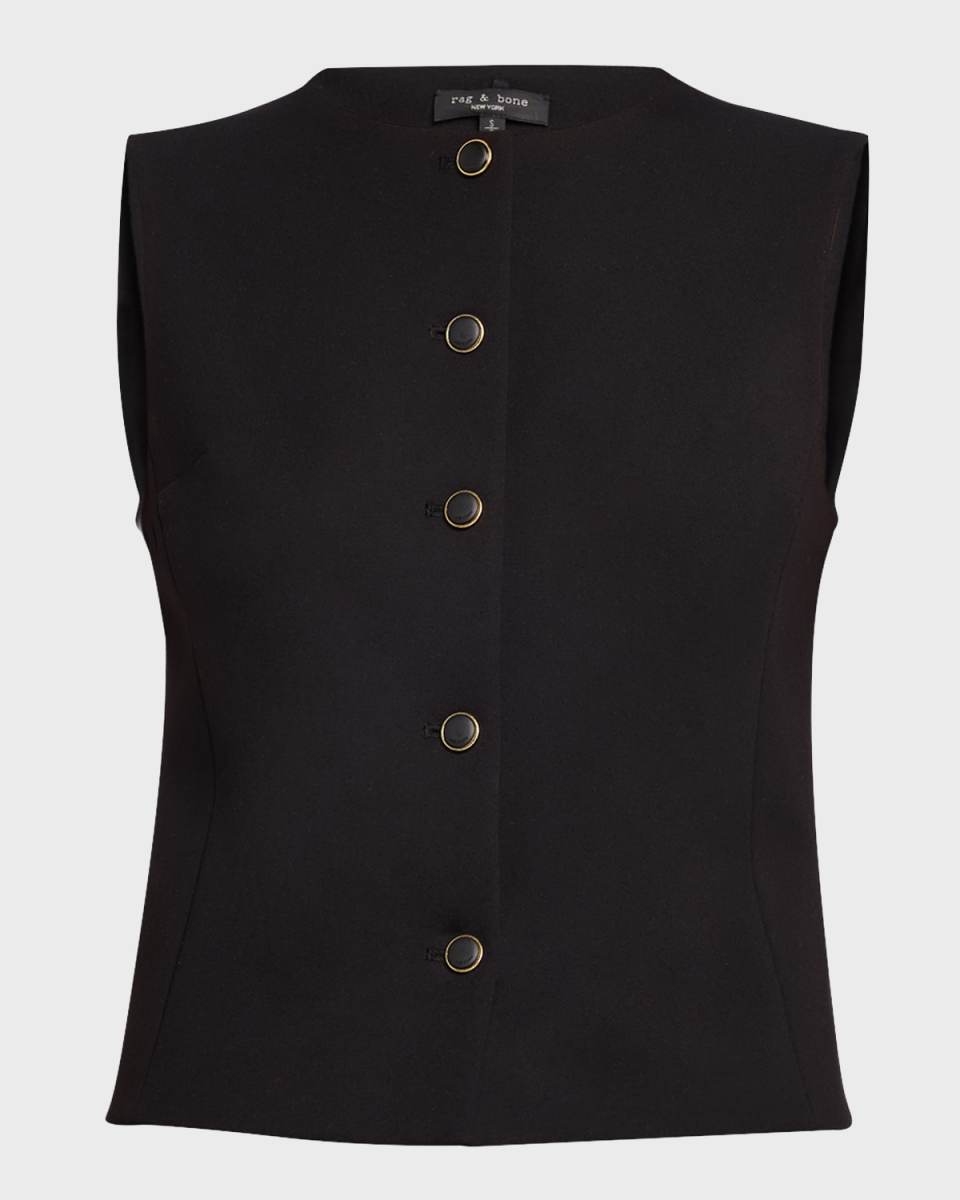 Irina Button-Front Vest